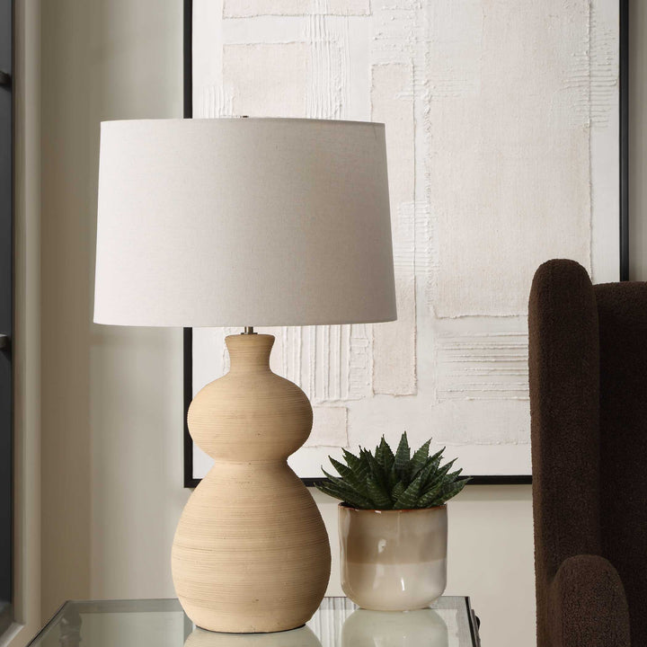 American Home Furniture Uttermost Pueblo Fired Clay Table Lamp