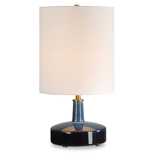 American Home Furniture Uttermost Abyss Blue Table Lamp