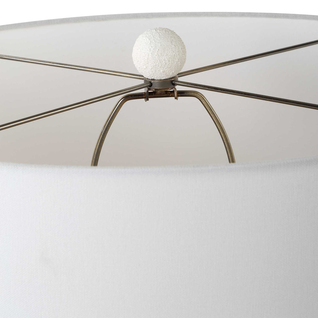 American Home Furniture Uttermost Vida White Table Lamp