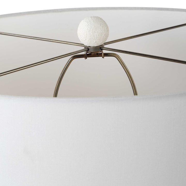 American Home Furniture Uttermost Vida White Table Lamp