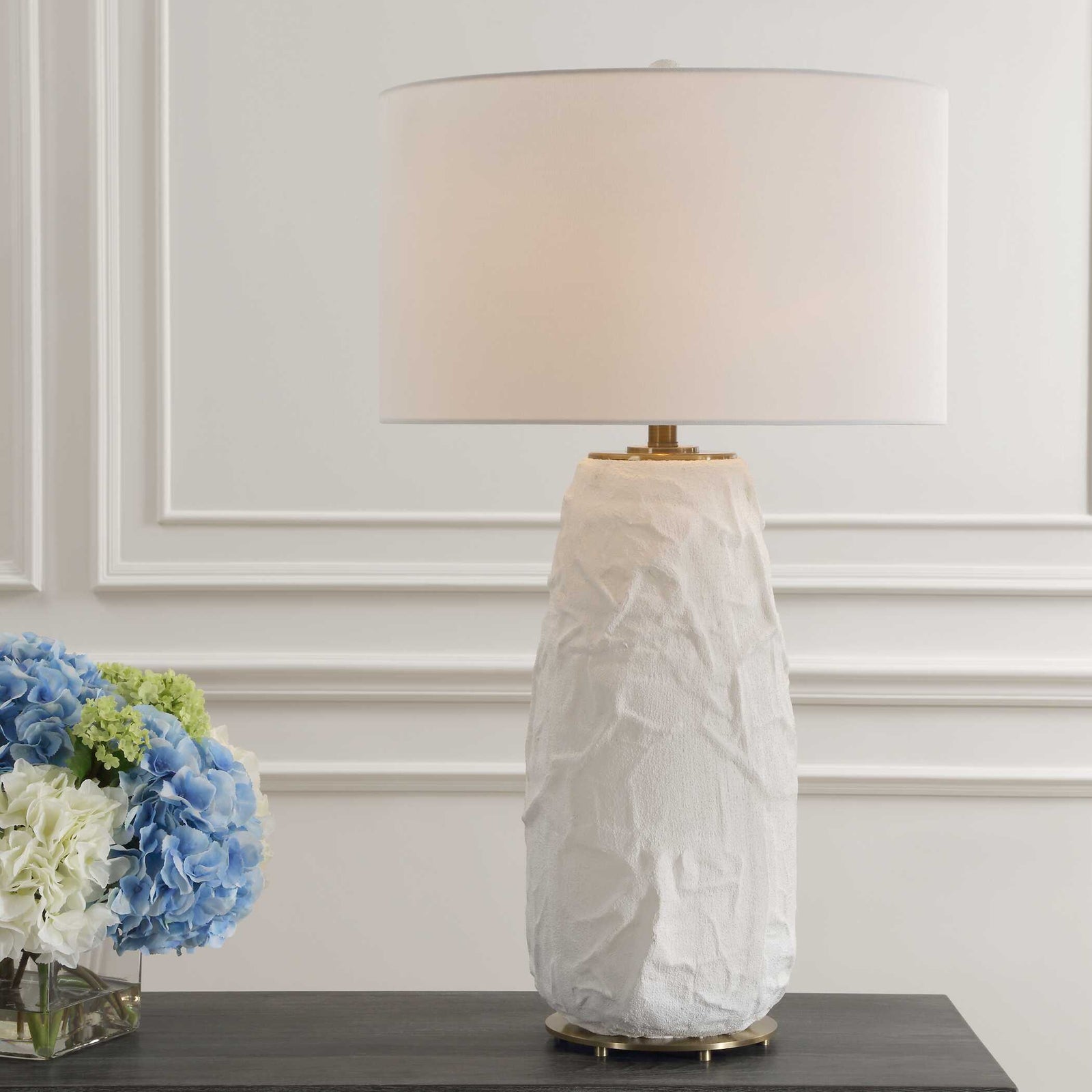 American Home Furniture Uttermost Vida White Table Lamp