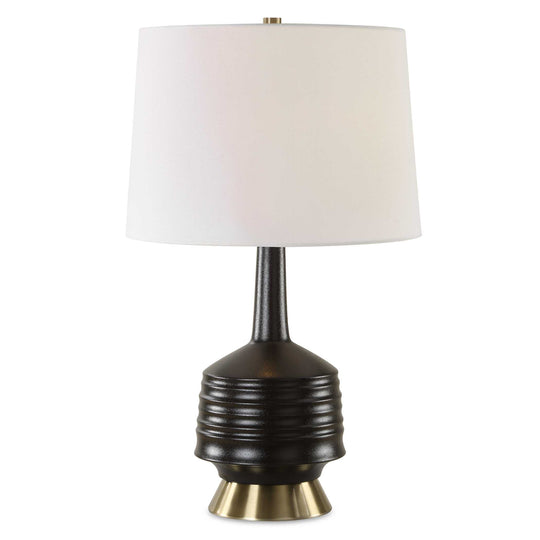 American Home Furniture Uttermost Foster Black Glaze Table Lamp