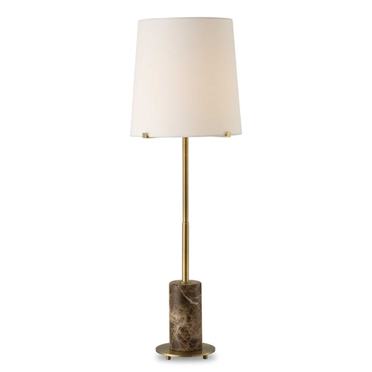 American Home Furniture Uttermost Sepia Brown Marble Buffet Lamp