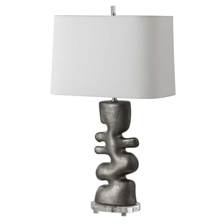 American Home Furniture Uttermost Free Flowing Nickel Table Lamp