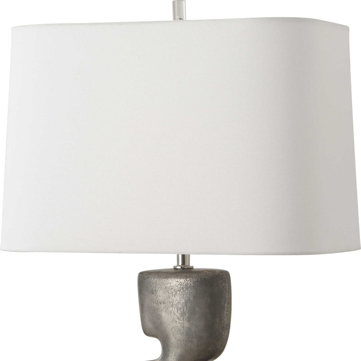 American Home Furniture Uttermost Free Flowing Nickel Table Lamp