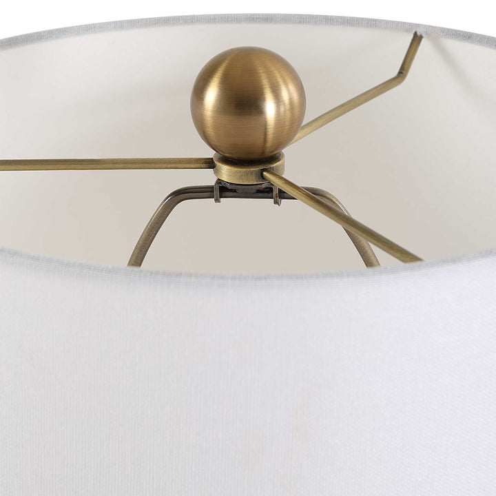 American Home Furniture Uttermost Sienna Caramel Glass Buffet Lamp