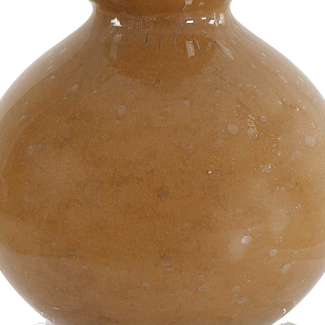 American Home Furniture Uttermost Sienna Caramel Glass Buffet Lamp