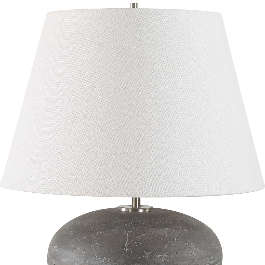 American Home Furniture Uttermost Beckley Gray Stone Table Lamp
