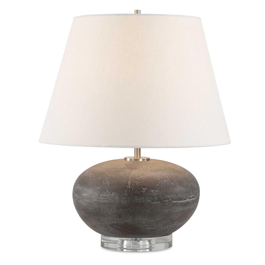 Beckley Gray Stone Table Lamp - AmericanHomeFurniture