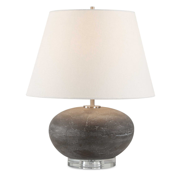 American Home Furniture Uttermost Beckley Gray Stone Table Lamp