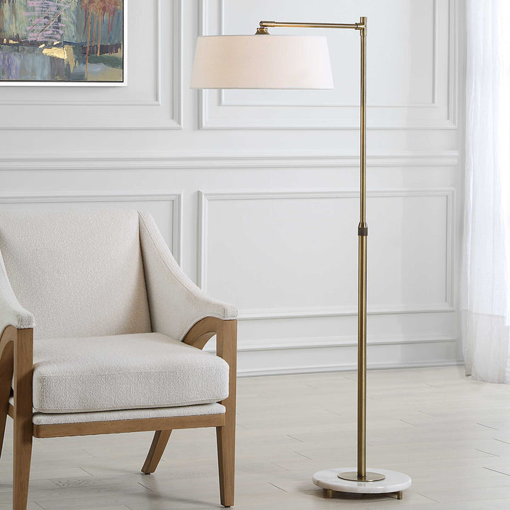 American Home Furniture Uttermost Branch Out Brass Floor Lamp