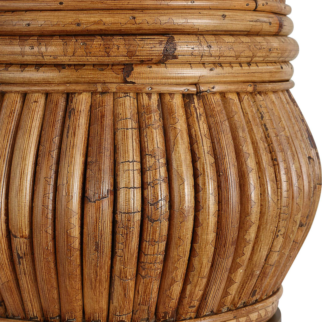 American Home Furniture Uttermost Reed Honey Rattan Table Lamp