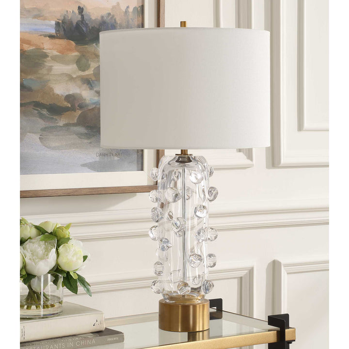 American Home Furniture Uttermost Aura Clear Glass Table Lamp