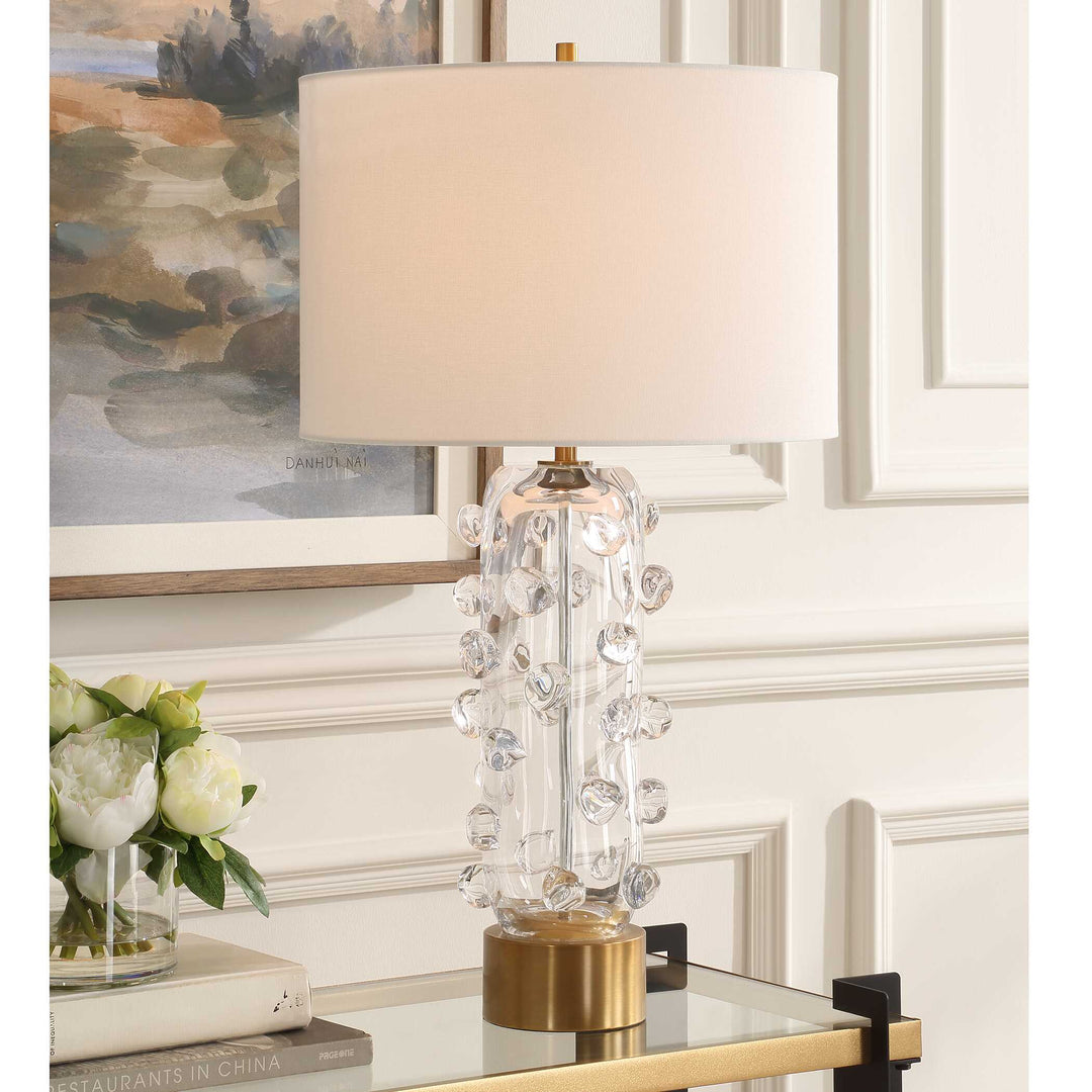 American Home Furniture Uttermost Aura Clear Glass Table Lamp