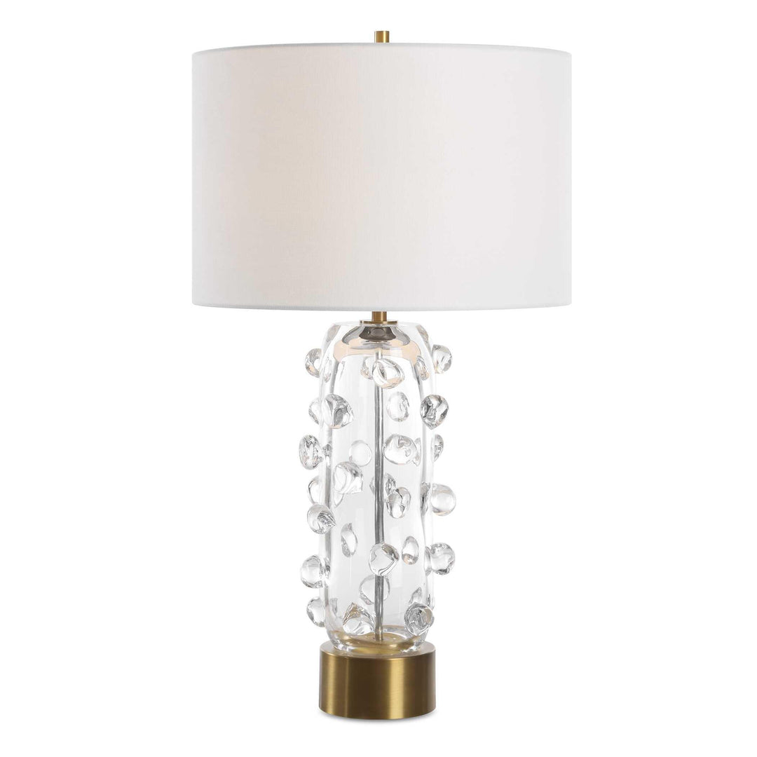 Aura Clear Glass Table Lamp - AmericanHomeFurniture