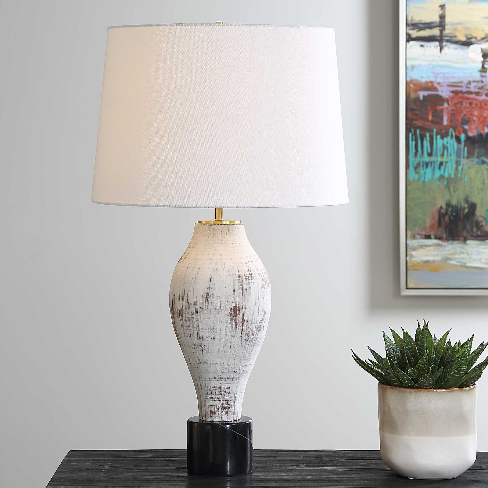 American Home Furniture Uttermost Magdaline Rustic Table Lamp