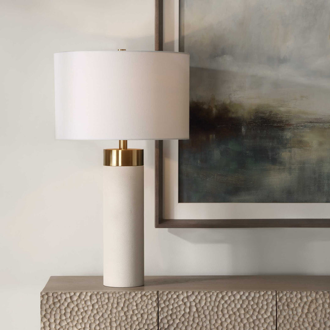 American Home Furniture Uttermost Wessex White Table Lamp