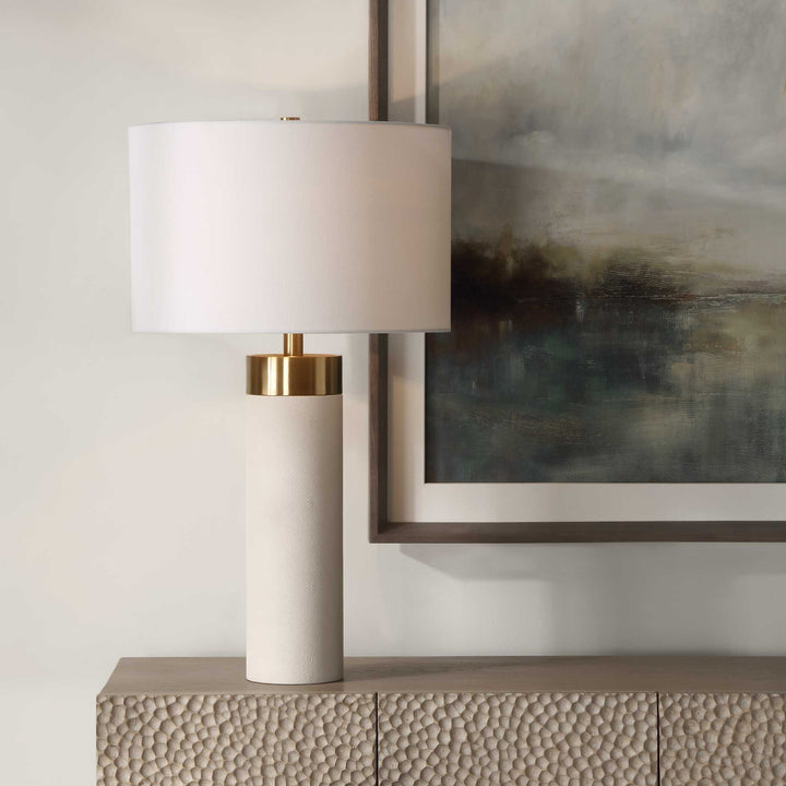 American Home Furniture Uttermost Wessex White Table Lamp