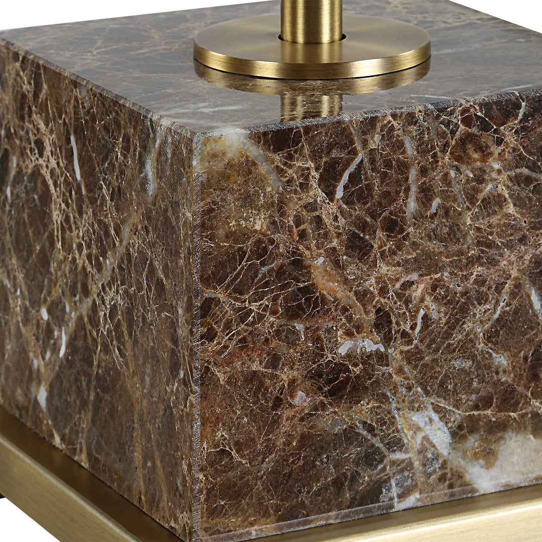 American Home Furniture Uttermost Booker Thin Brass Table Lamp
