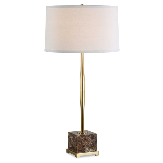 American Home Furniture Uttermost Booker Thin Brass Table Lamp