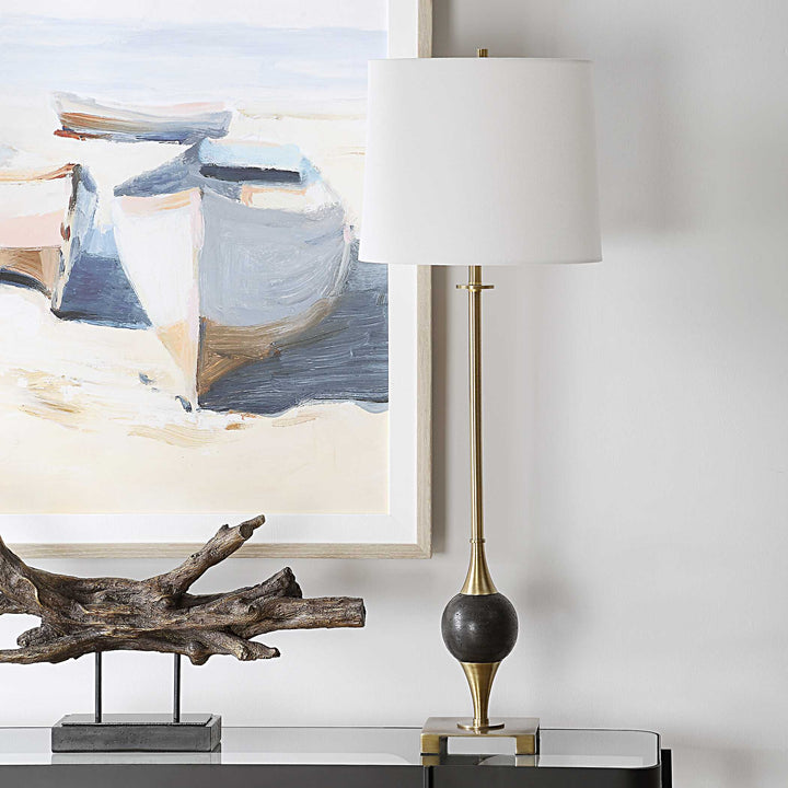 American Home Furniture Uttermost Dempsey Marble Buffet Lamp