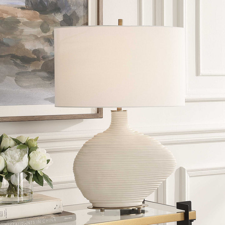 American Home Furniture Uttermost Duostacked Ceramic Table Lamp