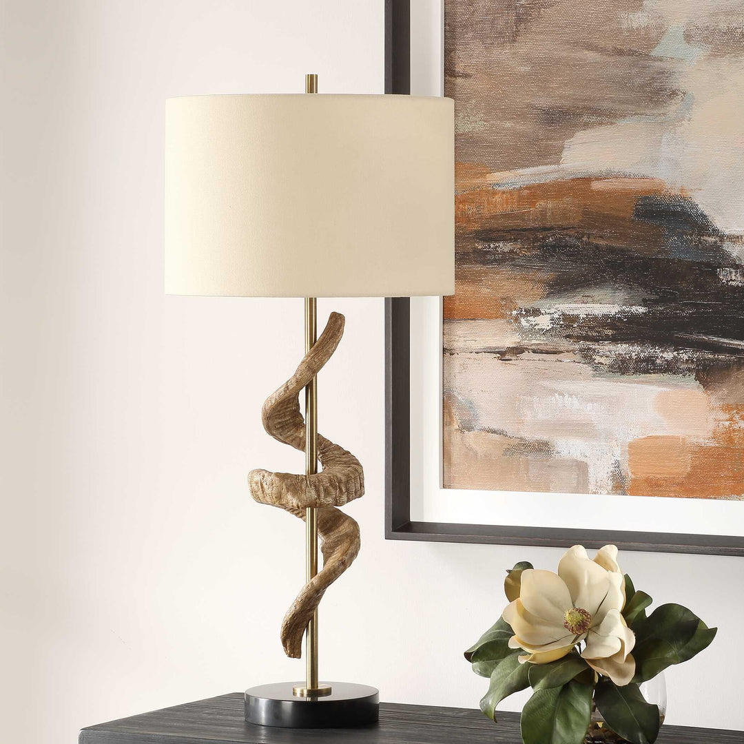 American Home Furniture Uttermost Rams Horn Table Lamp