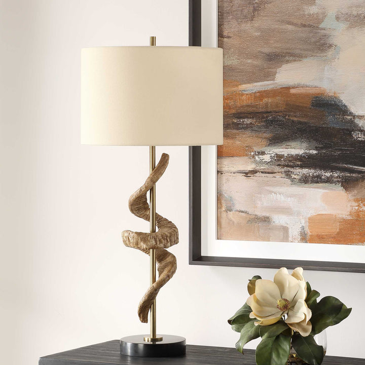 American Home Furniture Uttermost Rams Horn Table Lamp