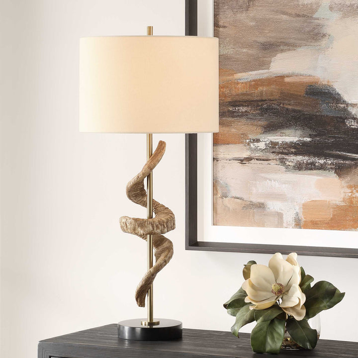 American Home Furniture Uttermost Rams Horn Table Lamp