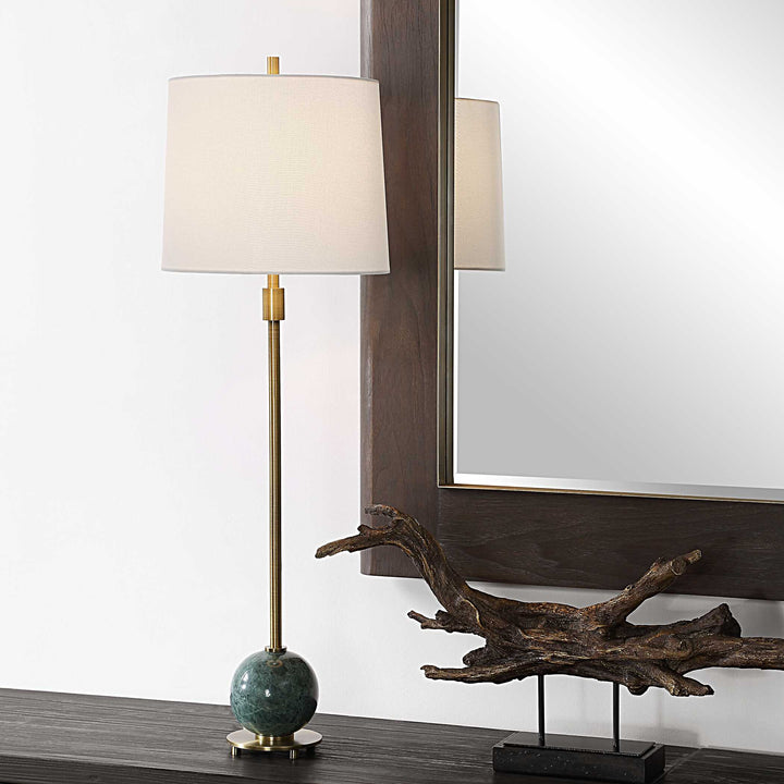 American Home Furniture Uttermost Bledel Brass Buffet Lamp