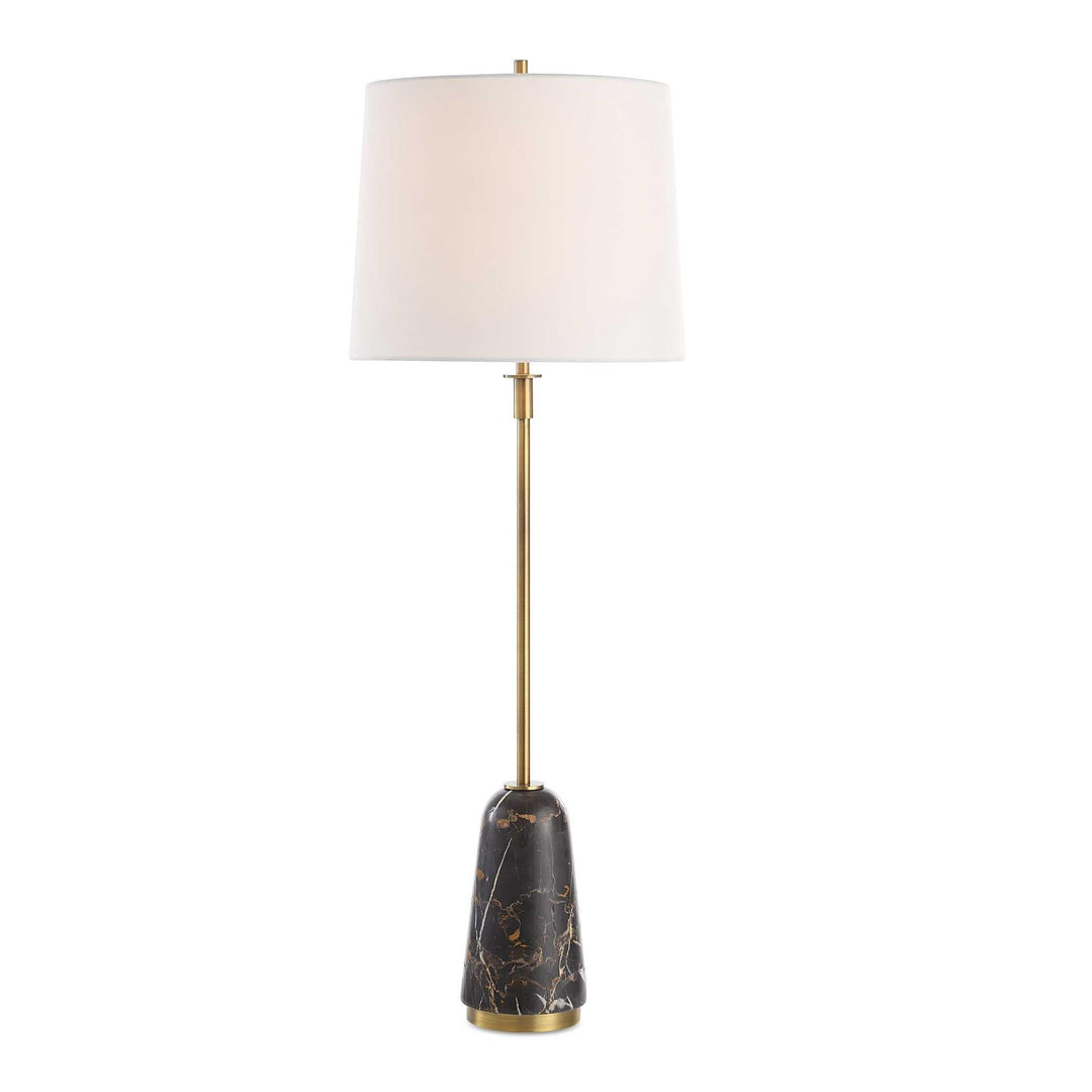 Jenson Black Marble Buffet Lamp - AmericanHomeFurniture