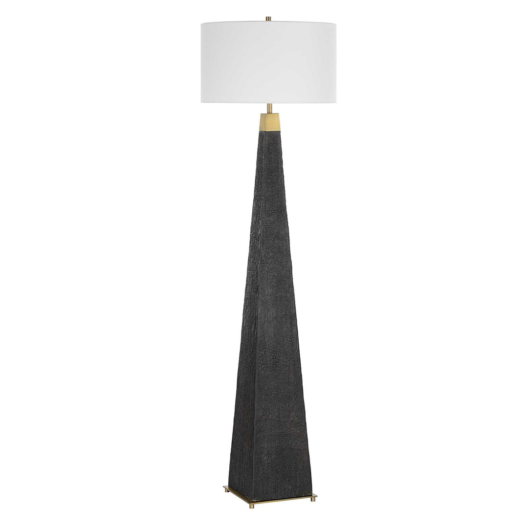 American Home Furniture Uttermost Lathey Tapered Floor Lamp