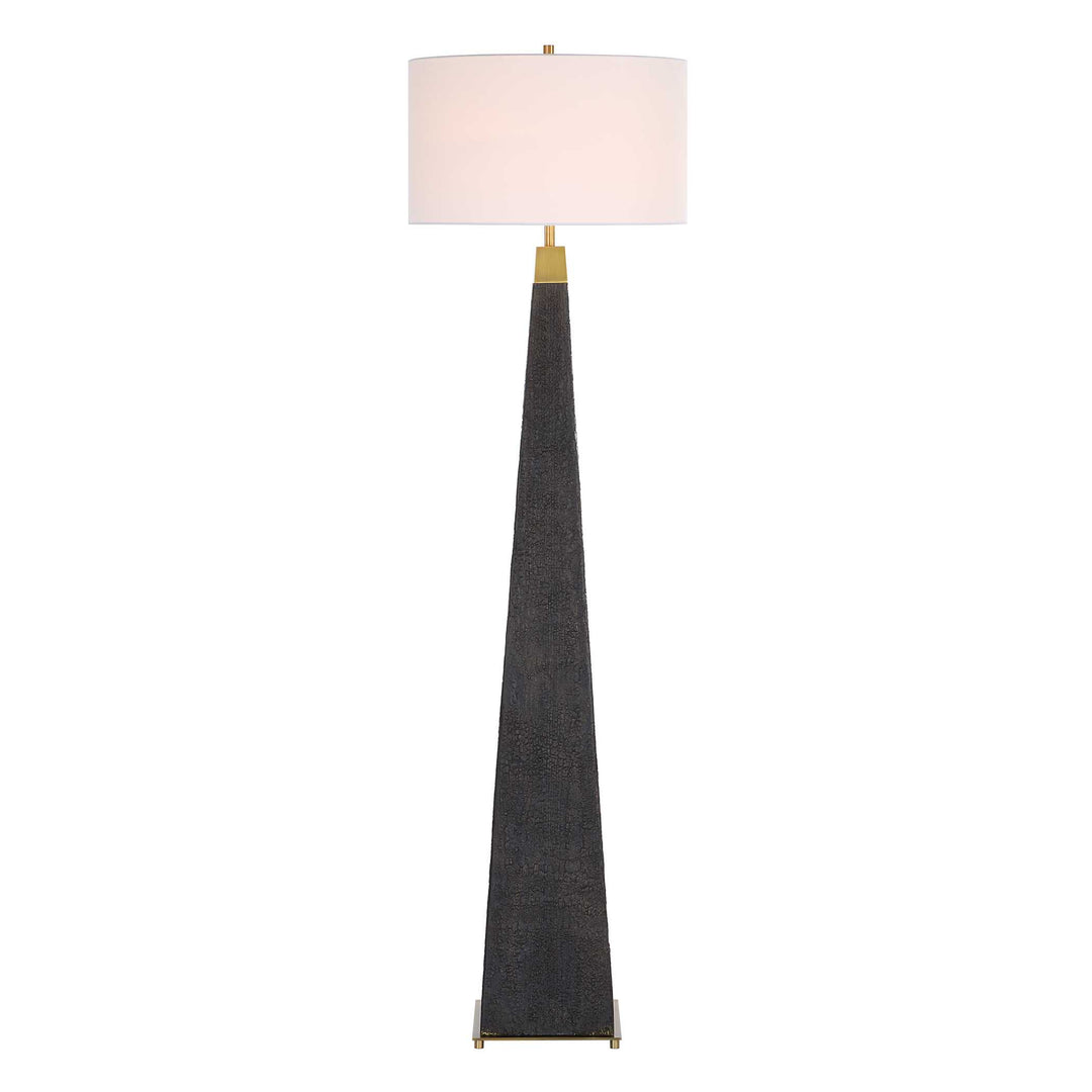 American Home Furniture Uttermost Lathey Tapered Floor Lamp