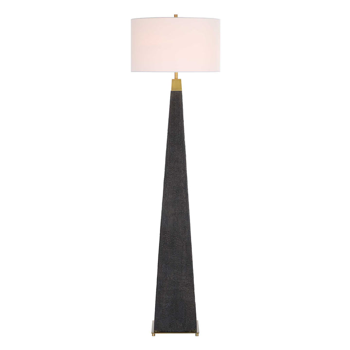 American Home Furniture Uttermost Lathey Tapered Floor Lamp