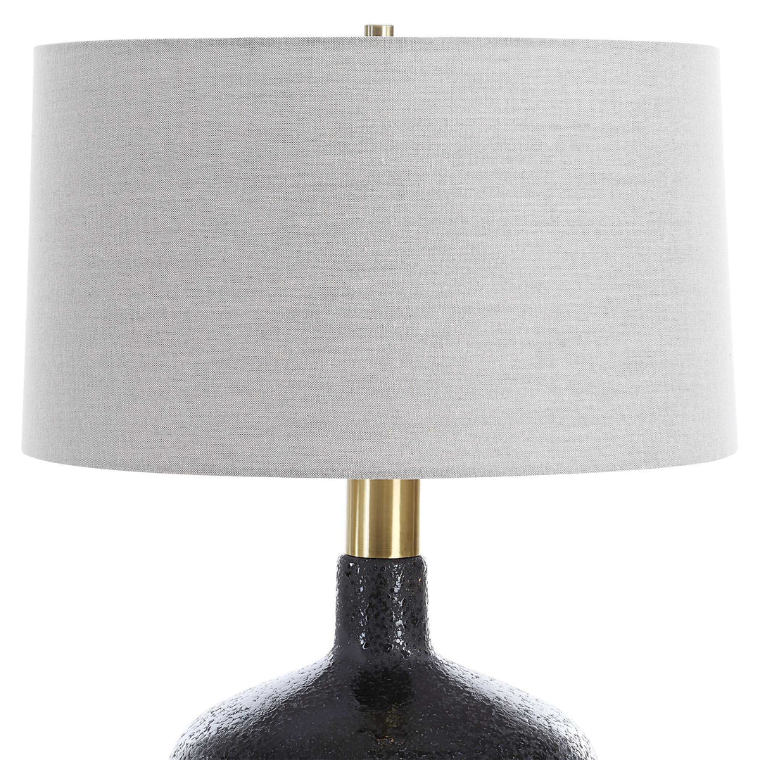 American Home Furniture Uttermost Flanagan Mottled Gloss Table Lamp