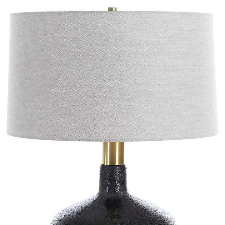 American Home Furniture Uttermost Flanagan Mottled Gloss Table Lamp