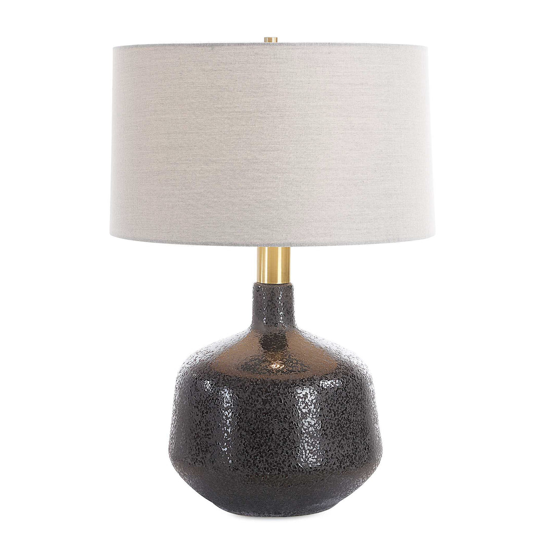 American Home Furniture Uttermost Flanagan Mottled Gloss Table Lamp