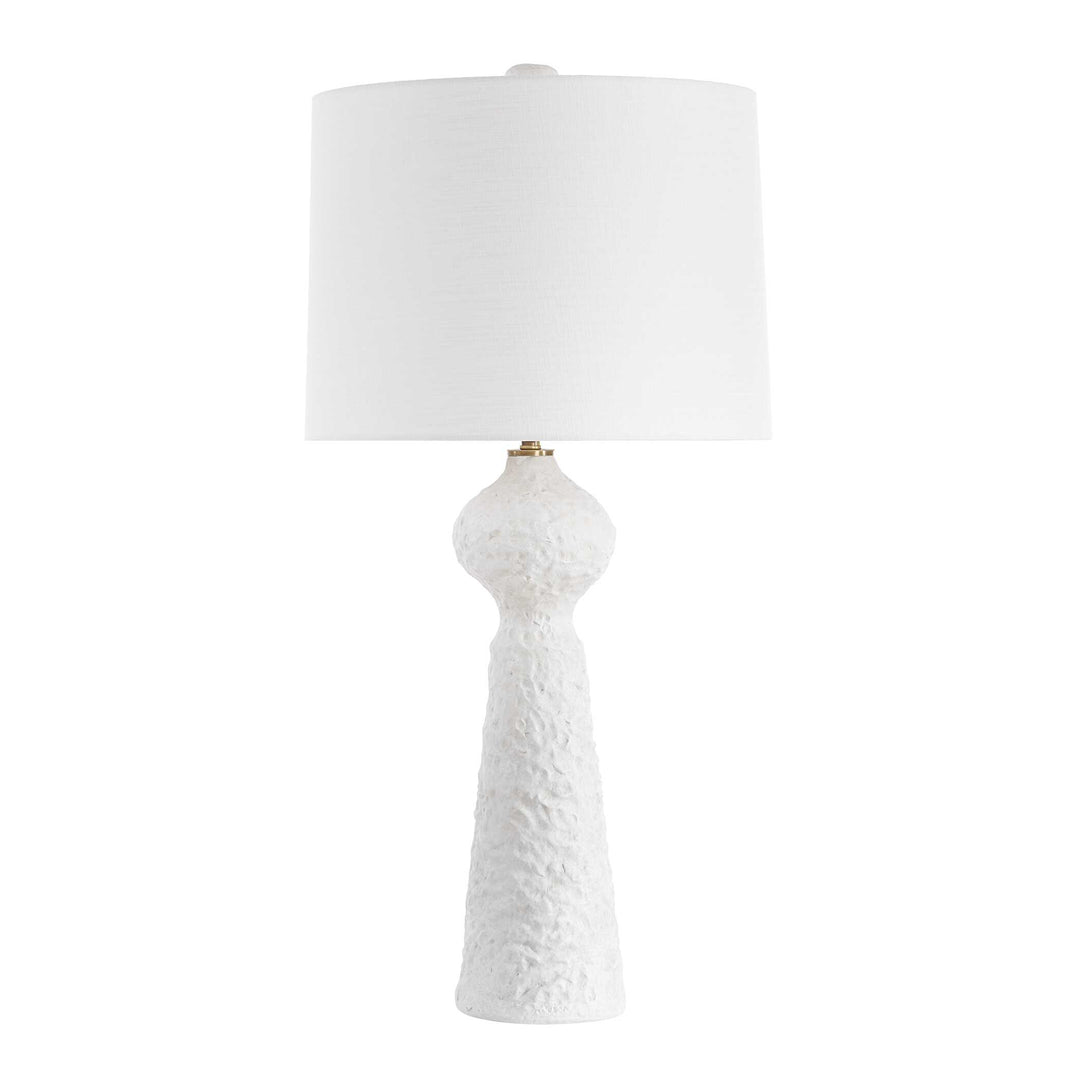 American Home Furniture Uttermost Sonata Textured White Table Lamp