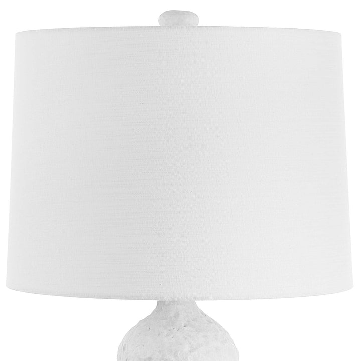 American Home Furniture Uttermost Sonata Textured White Table Lamp