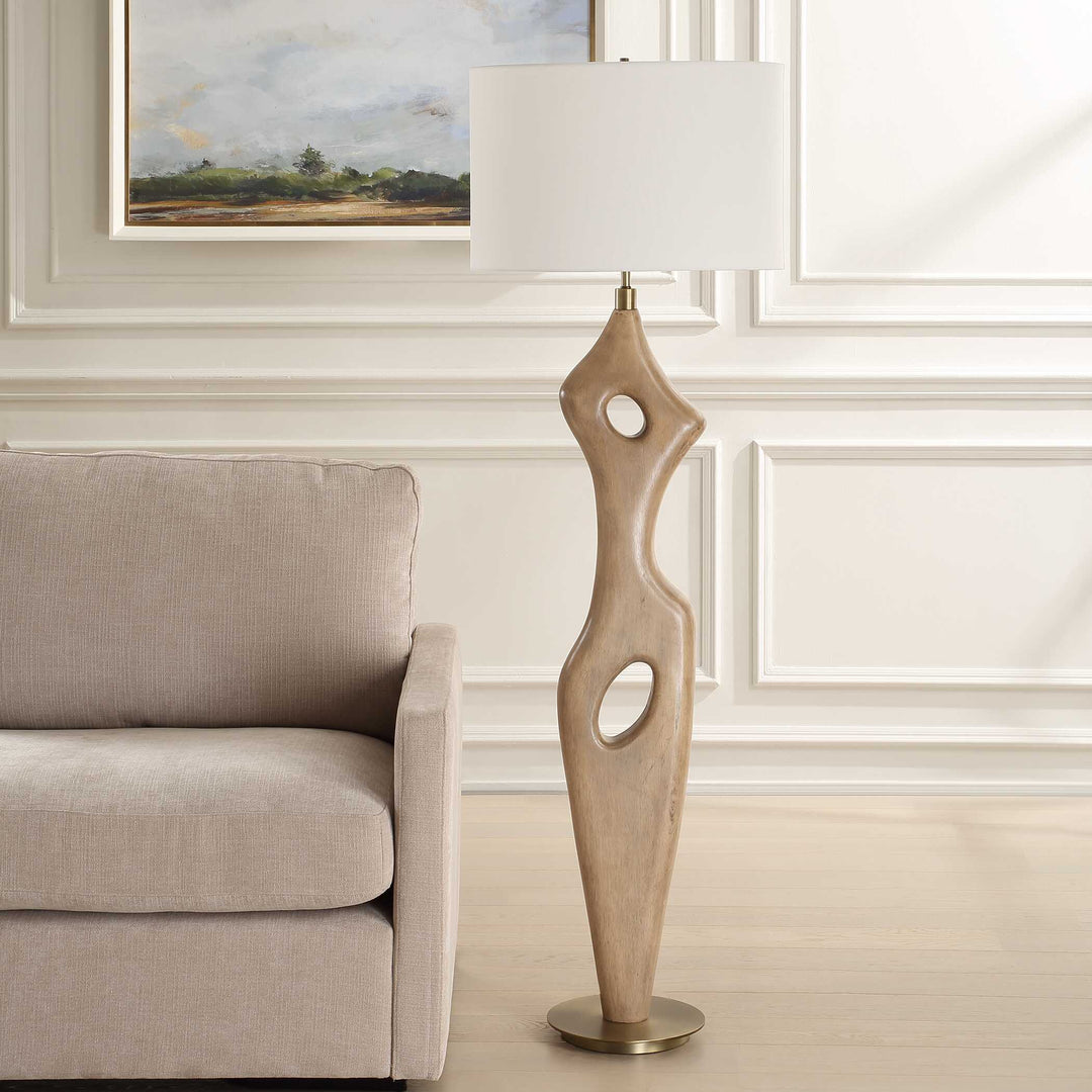 American Home Furniture Uttermost Almyra Solid Wood Floor Lamp