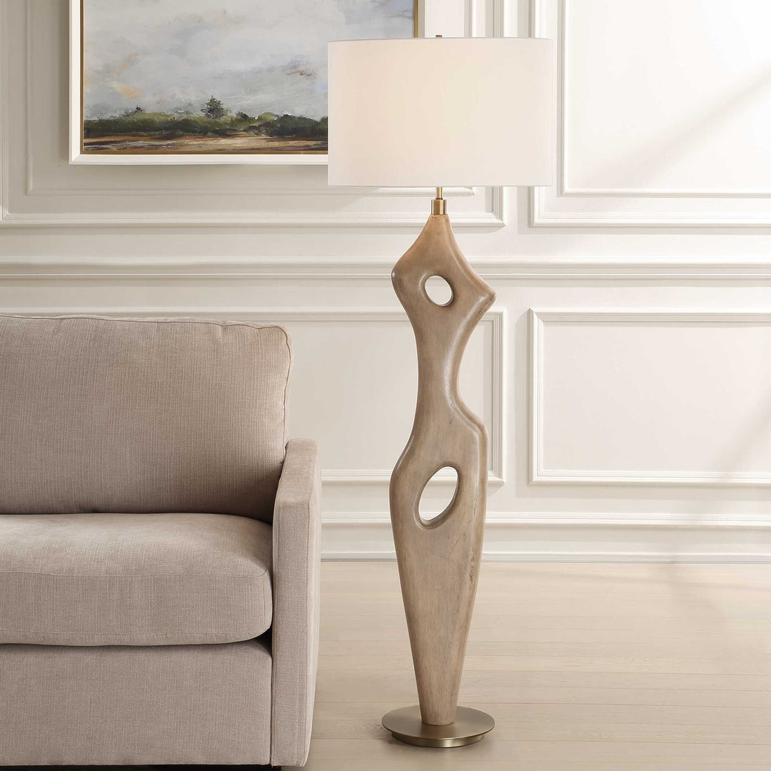 American Home Furniture Uttermost Almyra Solid Wood Floor Lamp