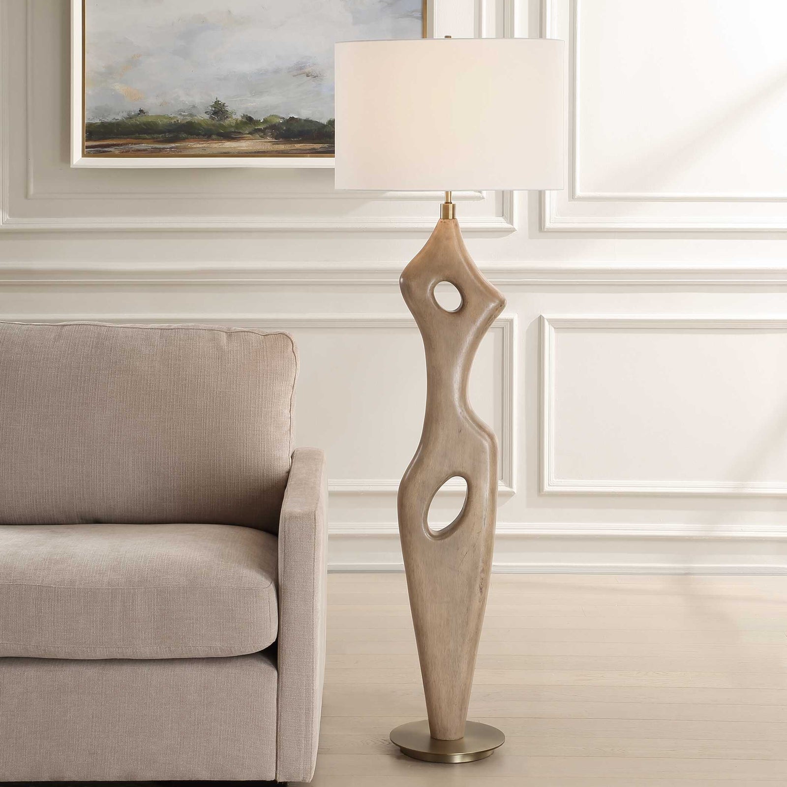 American Home Furniture Uttermost Almyra Solid Wood Floor Lamp