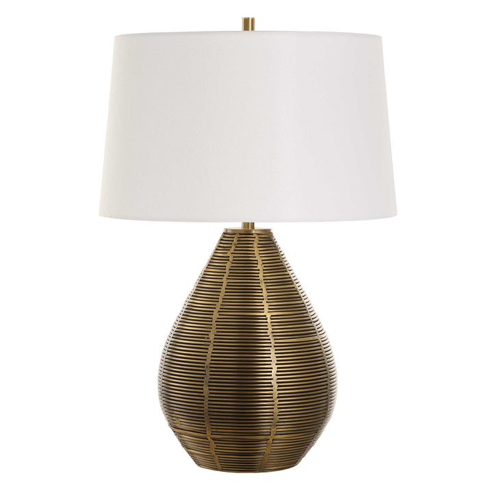 American Home Furniture Uttermost Knowles Brass Table Lamp