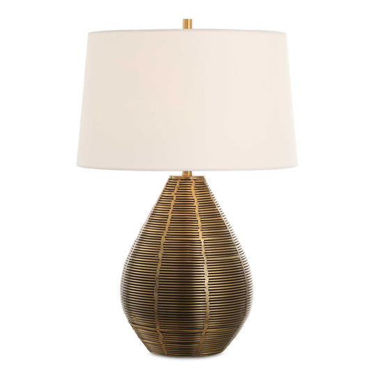 American Home Furniture Uttermost Knowles Brass Table Lamp