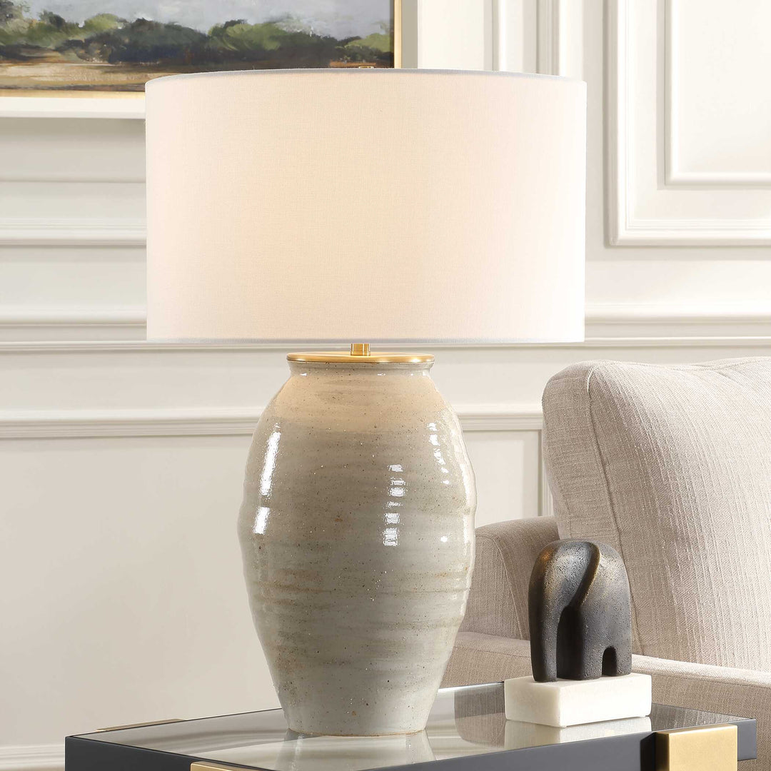 American Home Furniture Uttermost Amos Ceramic Table Lamp
