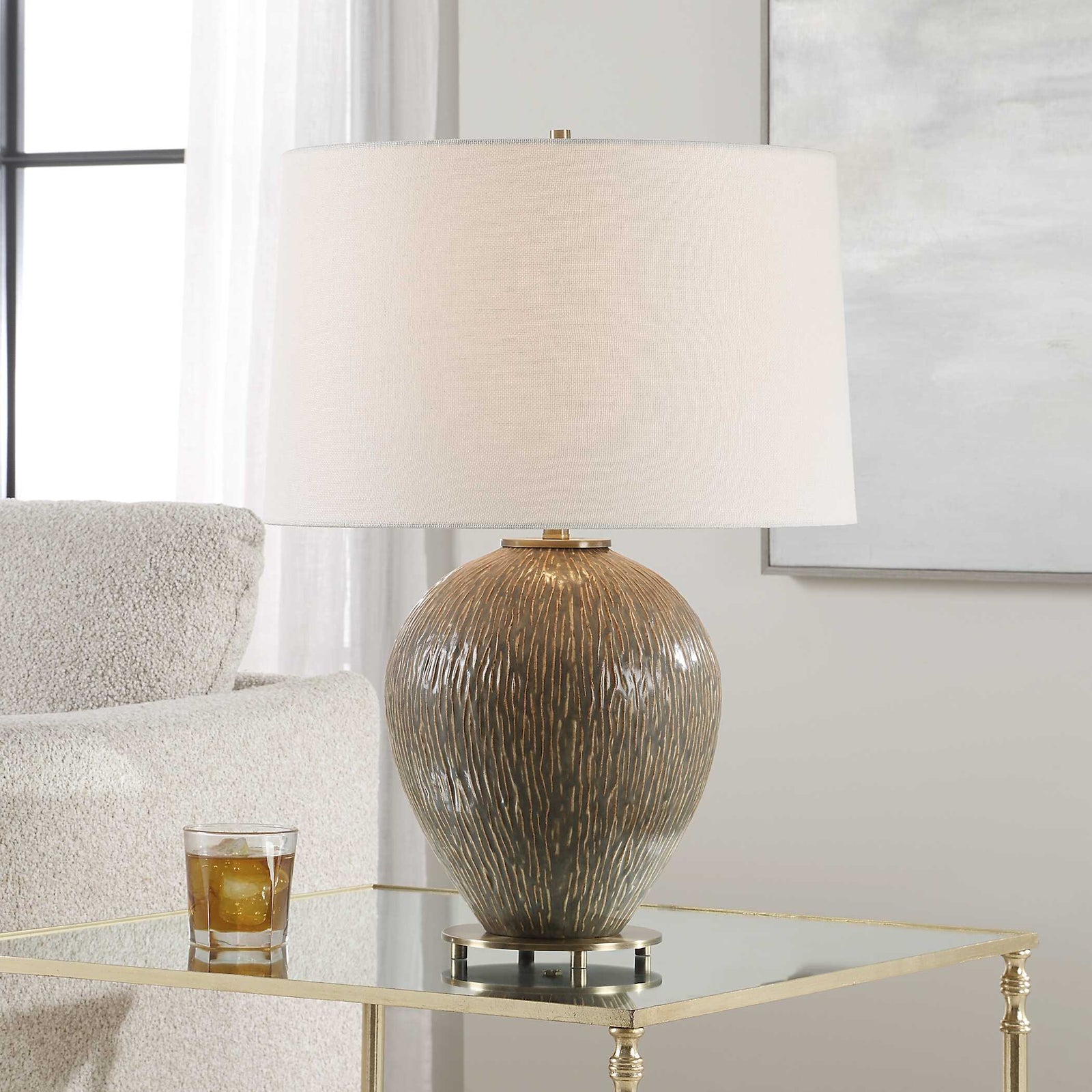 American Home Furniture Uttermost Rya Ceramic Table Lamp