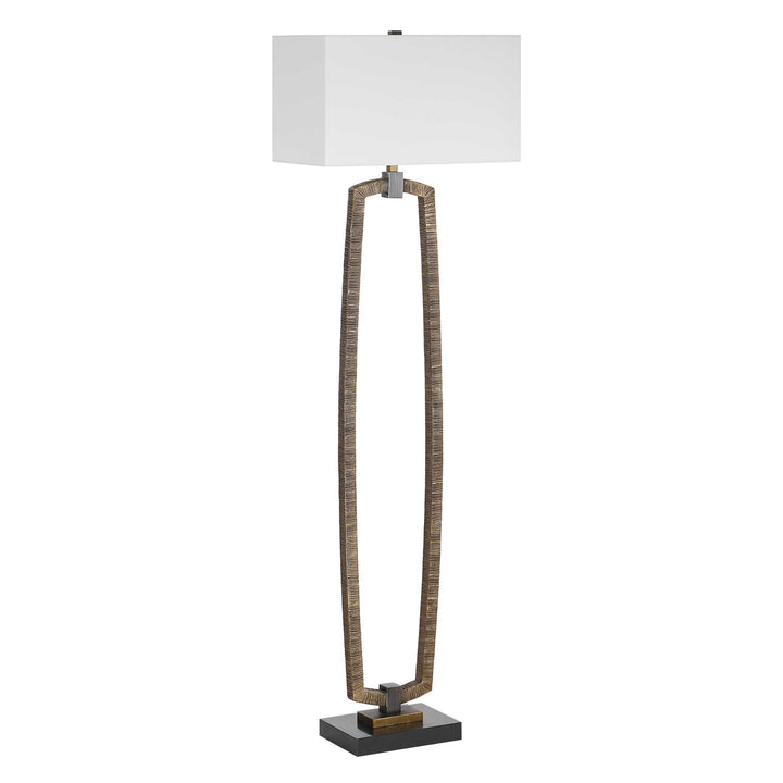American Home Furniture Uttermost Relic Gold Floor Lamp