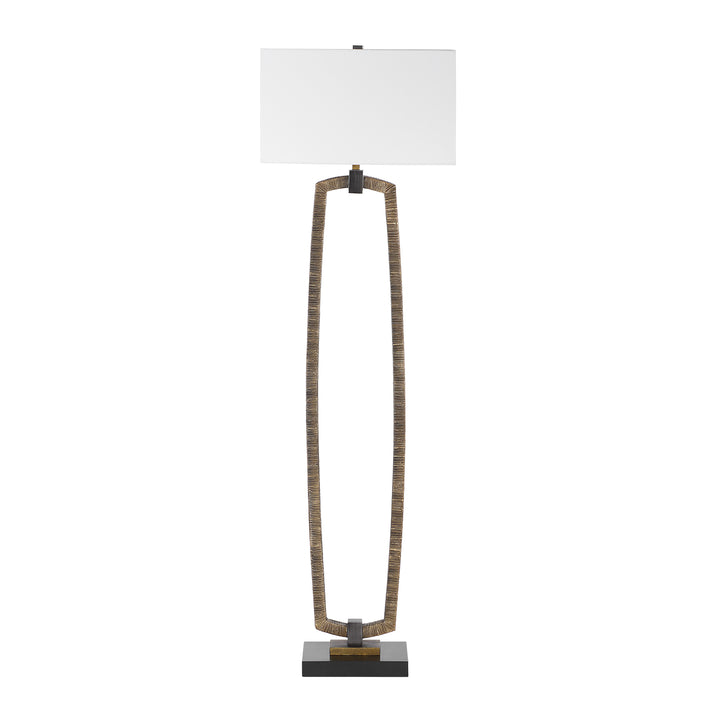 American Home Furniture Uttermost Relic Gold Floor Lamp