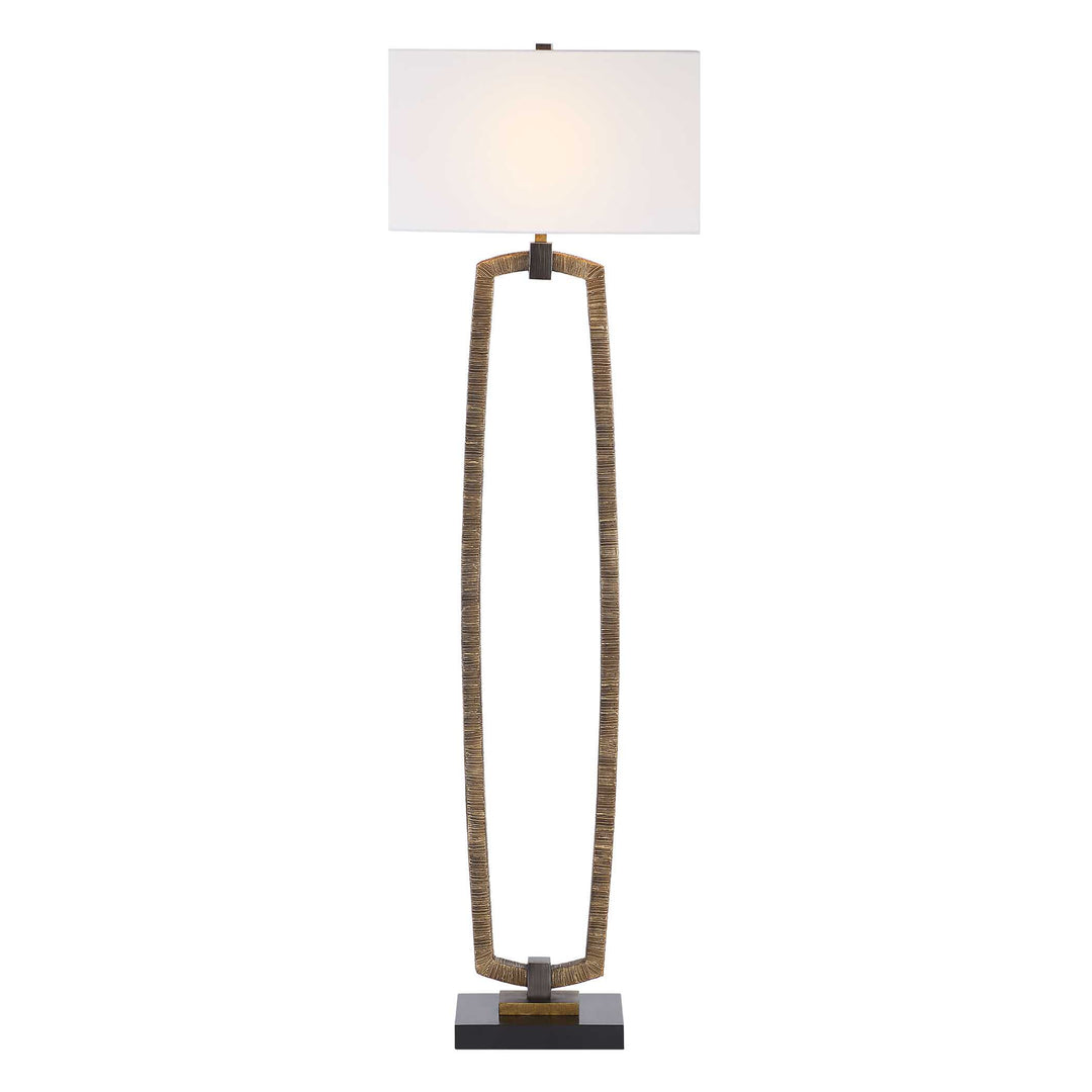 American Home Furniture Uttermost Relic Gold Floor Lamp