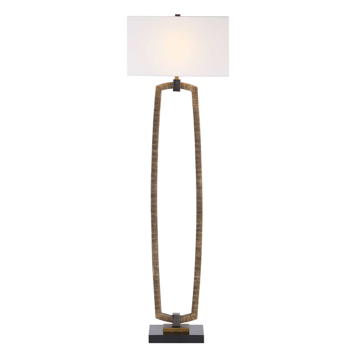 American Home Furniture Uttermost Relic Gold Floor Lamp